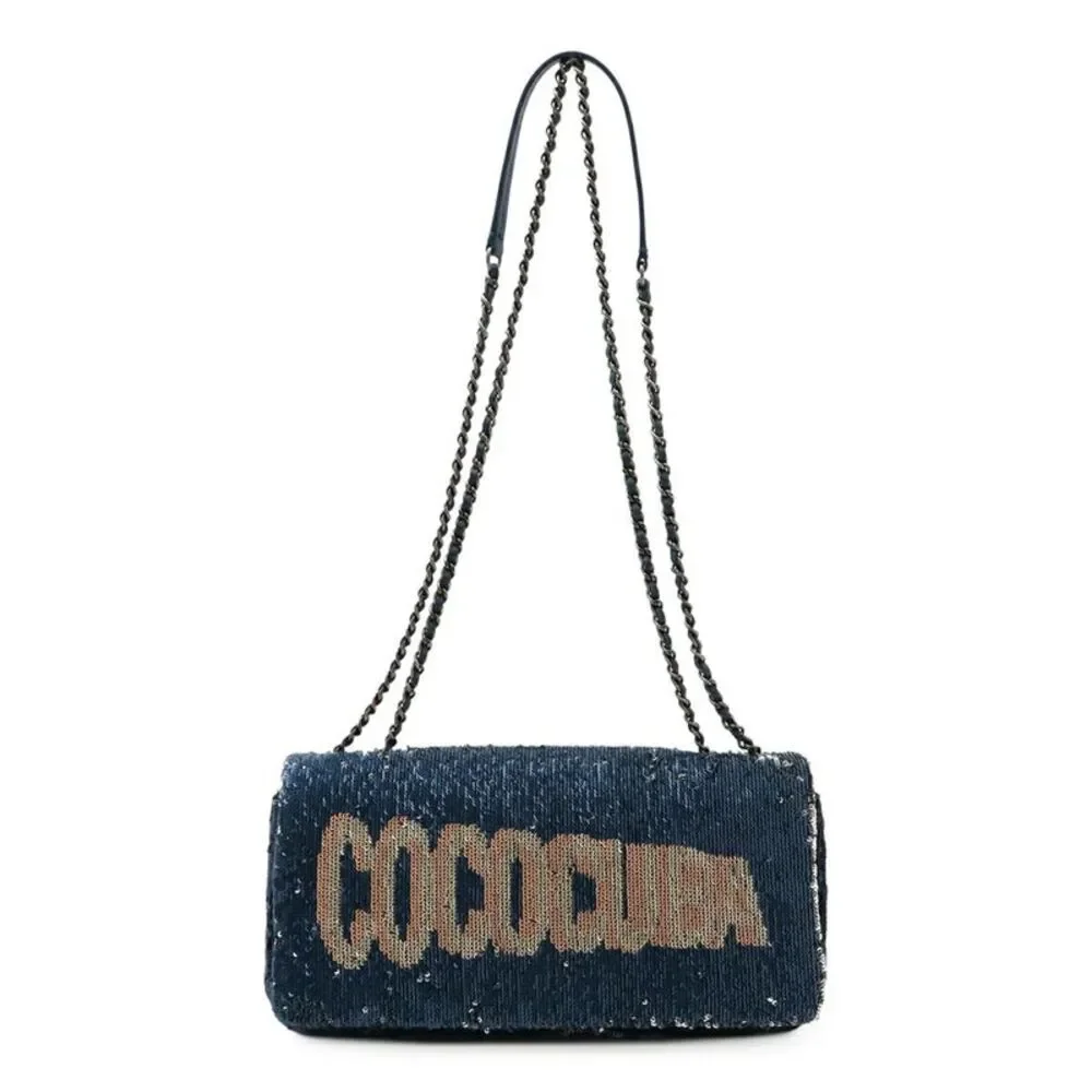 Chanel COCOCUBA Sequin Leather Shoulder Bag